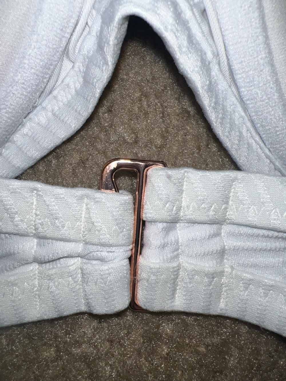 Shade & Shore White Textured Bikini Top - Picture 3 of 4